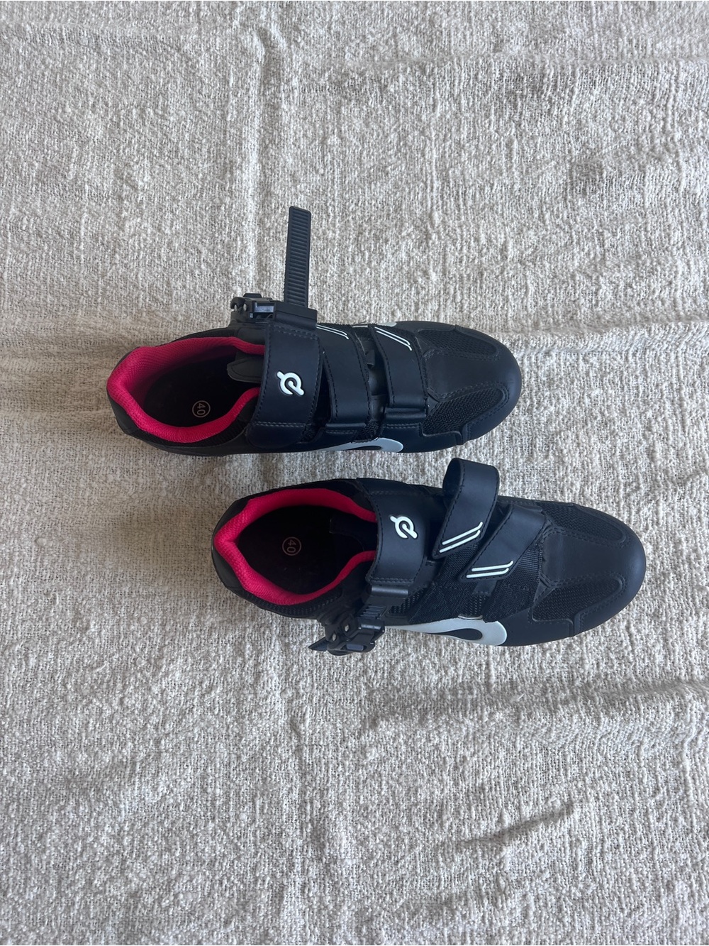 Peloton Black Cycling Shoes - size 40 or 8